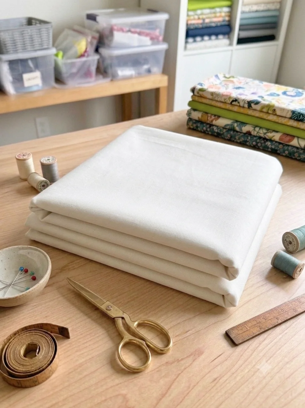 6 Yards Light Grey Gray 100% Cotton fabric